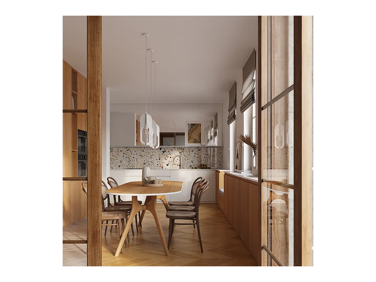 Hanglampen Synexus modern van  - 1 lichtbronnen 3000K - L.11 x H.140 cm - wit