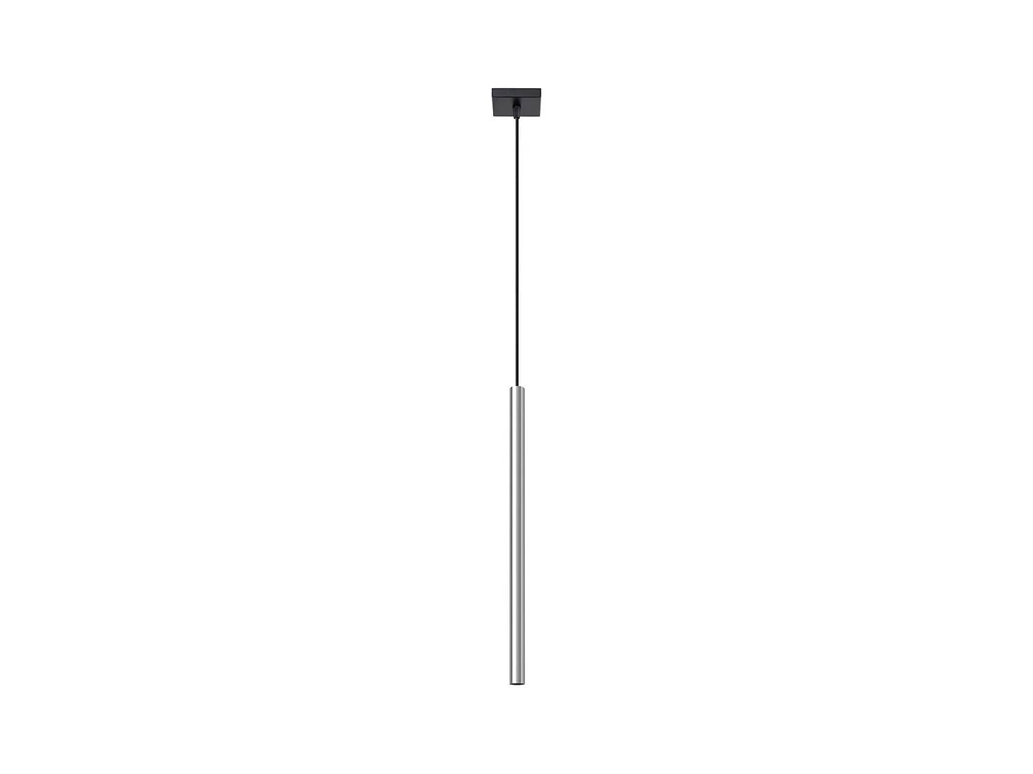 Lampy wiszące nowoczesny Brill, stal - 1 źródło światła 3000K - L.8 x H.100 cm - chrom