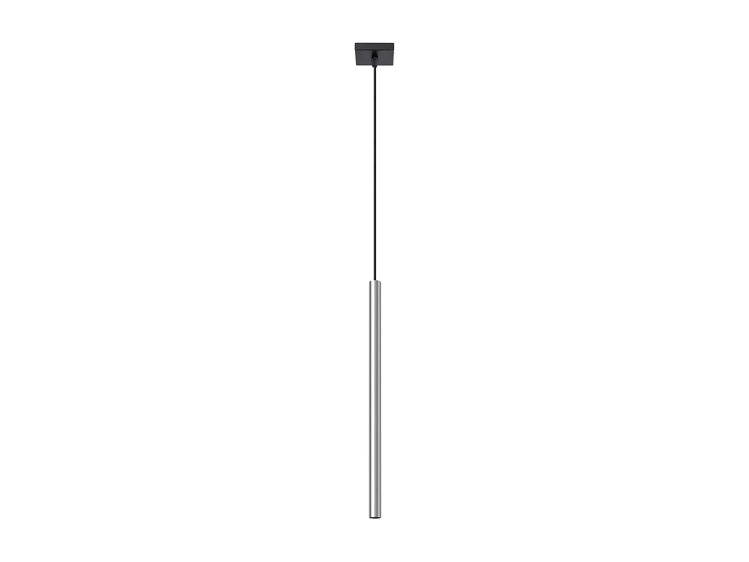 Lampes suspendues Brill moderne en acier - 1 sources lumineuses 3000K - L.8 x H.100 cm - chrome