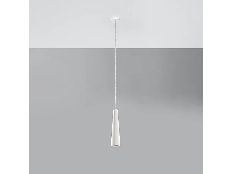 Hanglampen Eclix modern van  - 1 lichtbronnen 4000K - L.8 x H.132 cm - wit