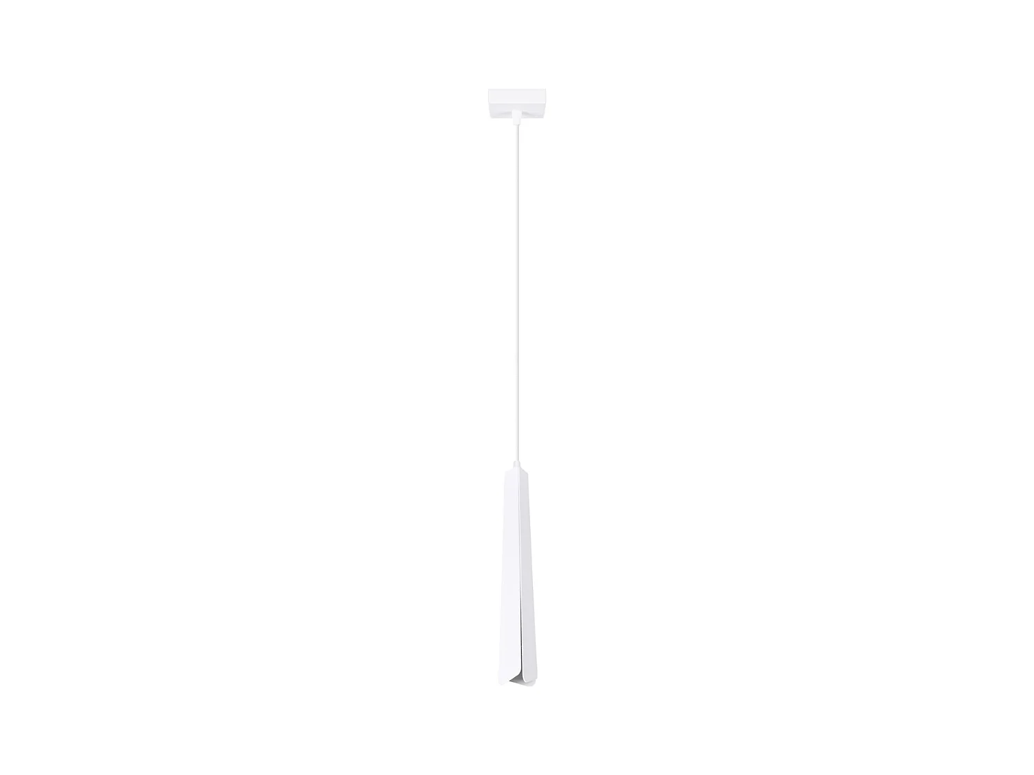 Lampy wiszące skandynawski Astel, stal - 1 źródło światła 3000K - L.8 x H.120 cm - biały