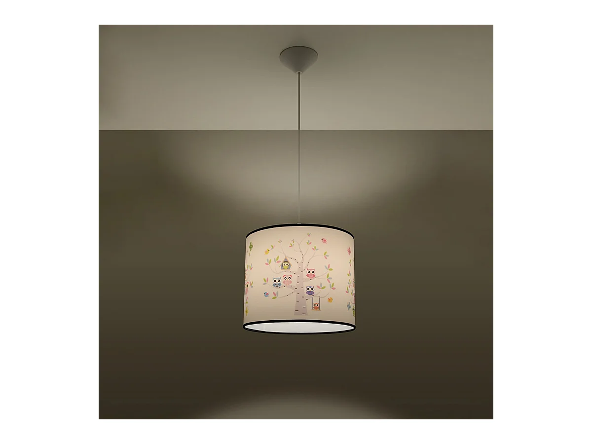 Lampy wiszące nowoczesny Gufo, PVC - 1 źródło światła 3000K - L.30 x H.82 cm - wielokolorowy