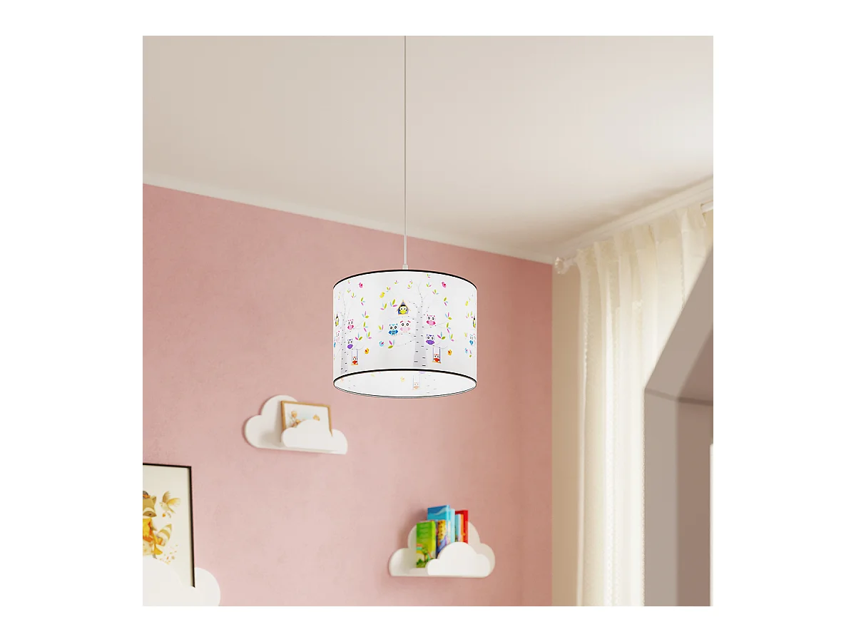 Lampy wiszące nowoczesny Gufo, PVC - 1 źródło światła 3000K - L.30 x H.82 cm - wielokolorowy