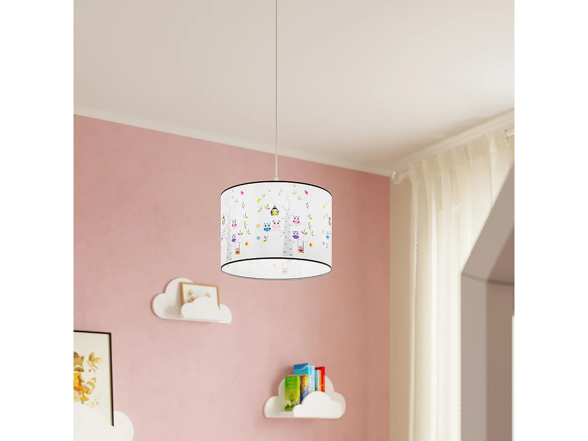 Lampy wiszące nowoczesny Gufo, PVC - 1 źródło światła 3000K - L.30 x H.82 cm - wielokolorowy