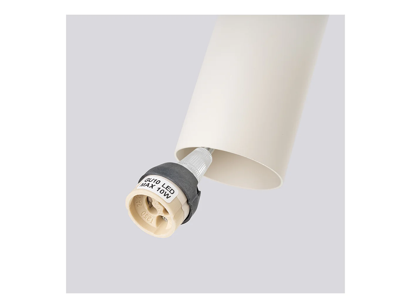 Lampa wisząca loft Toris, stal - 3 źródło światła 3000K - L.19.5 x H.108 cm - beżowy