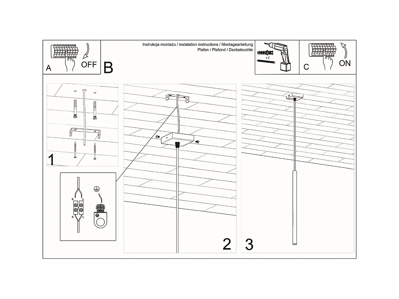Lampade a sospensione Brill moderno di acciaio - 1 sorgenti luminose 3000K - L.8 x A.100 cm - bianco