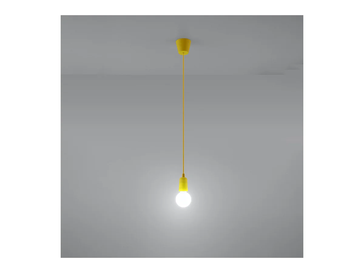 Hanglampen Astis modern van  - 1 lichtbronnen 4000K - L.9 x H.90 cm - geel