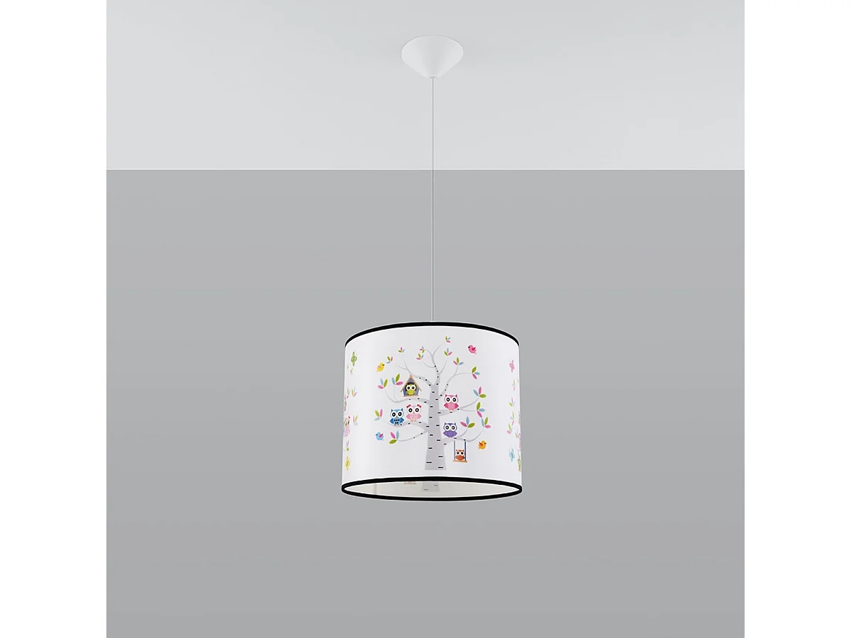 Lampy wiszące nowoczesny Gufo, PVC - 1 źródło światła 3000K - L.40 x H.82 cm - wielokolorowy