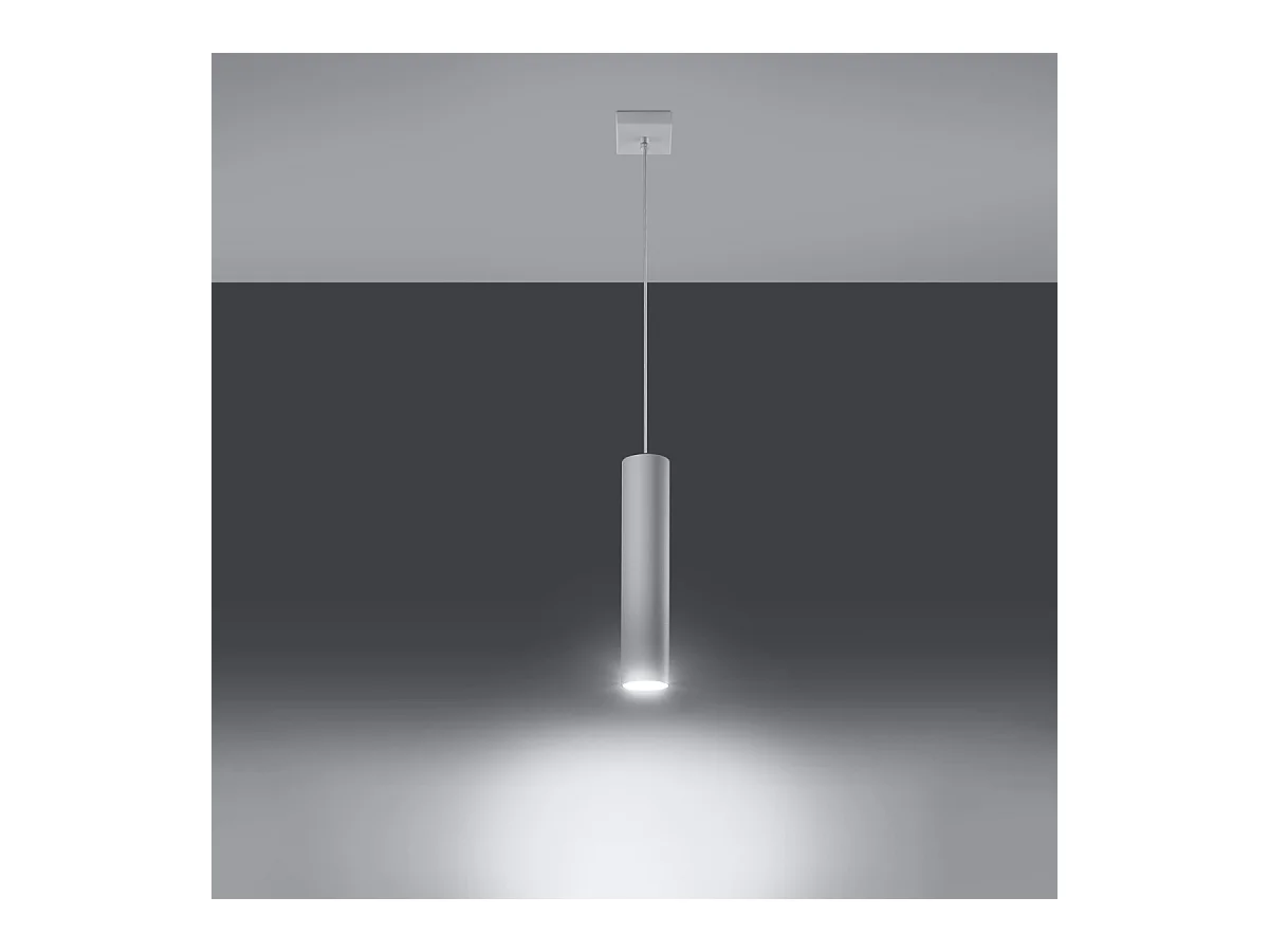 Hanglampen Toris modern van  - 1 lichtbronnen 4000K - L.8 x H.100 cm - wit