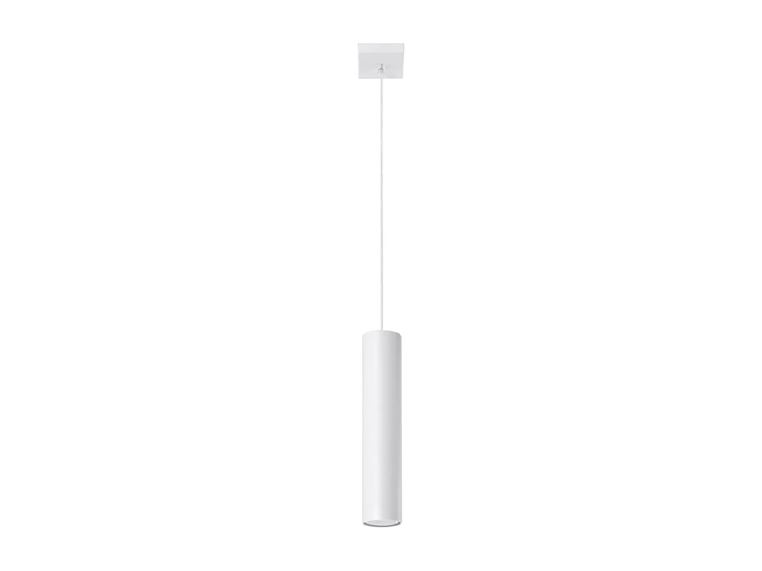 Lampes suspendues Toris moderne en acier - 1 sources lumineuses 4000K - L.8 x H.100 cm - blanc