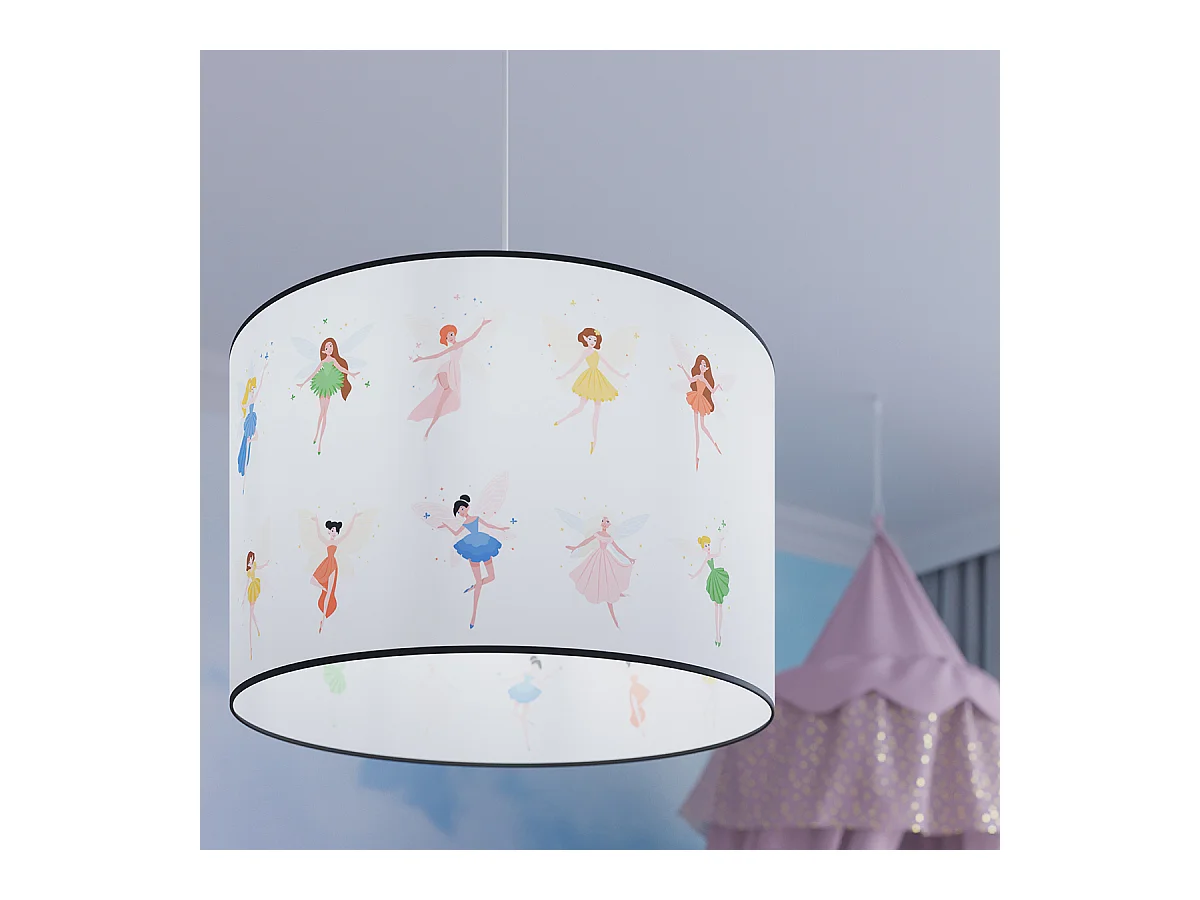 Lampy wiszące nowoczesny Hada, PVC - 1 źródło światła 3000K - L.30 x H.95 cm - wielokolorowy