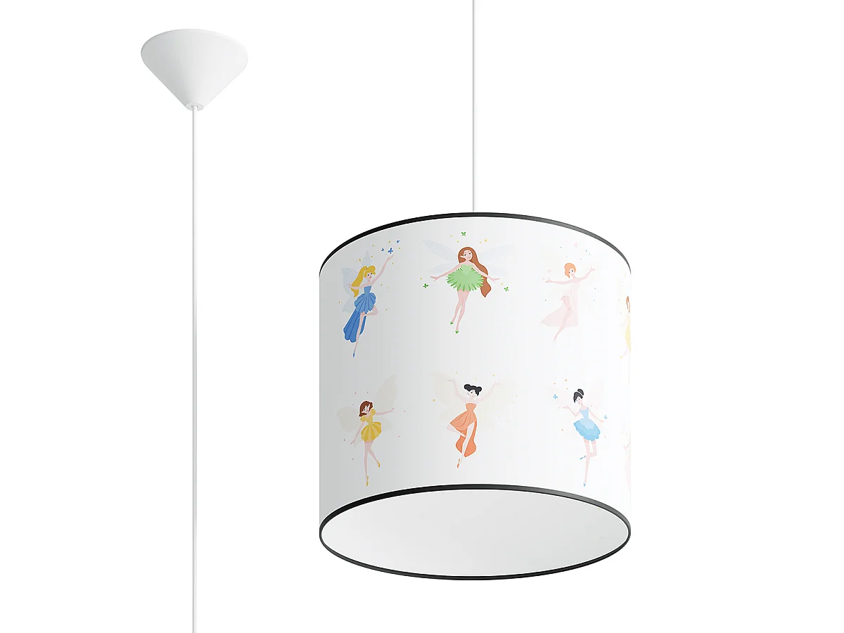 Lampes suspendues Hada moderne en PVC - 1 sources lumineuses 3000K - L.30 x H.95 cm - multicolore