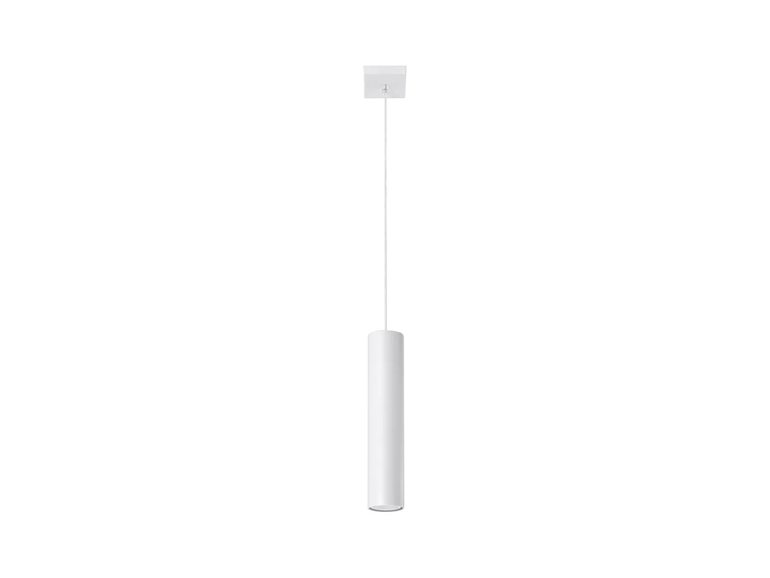 Lampes suspendues Toris moderne en acier - 1 sources lumineuses 3000K - L.8 x H.100 cm - blanc