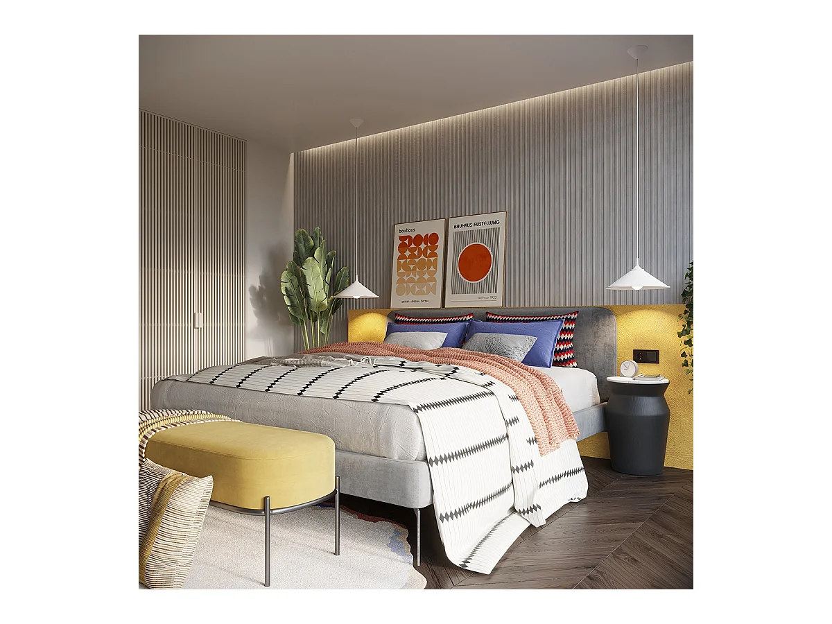 Lampy wiszące skandynawski Paloa, stal - 1 źródło światła 3000K - L.30 x H.76 cm - biały