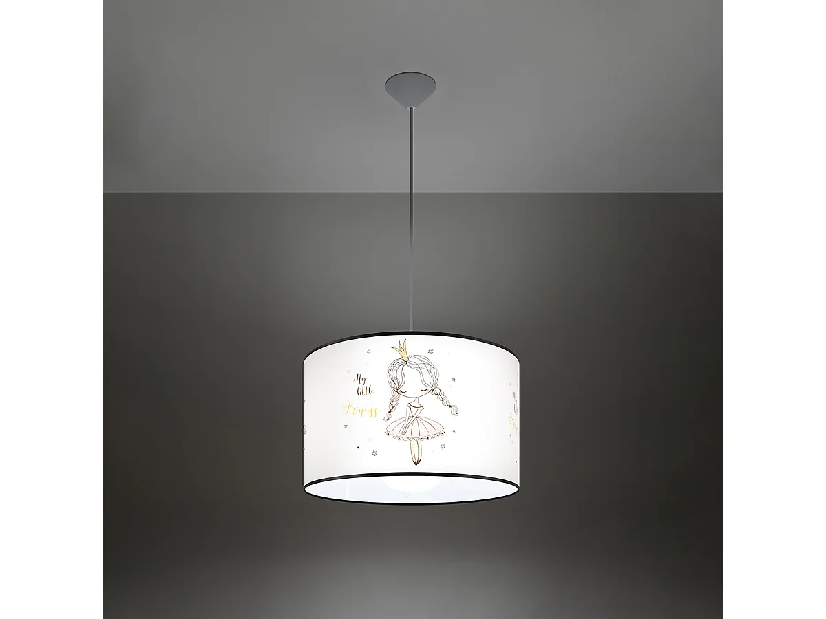 Lampes suspendues Prinesa moderne en PVC - 1 sources lumineuses 3000K - L.40 x H.95 cm - multicolore