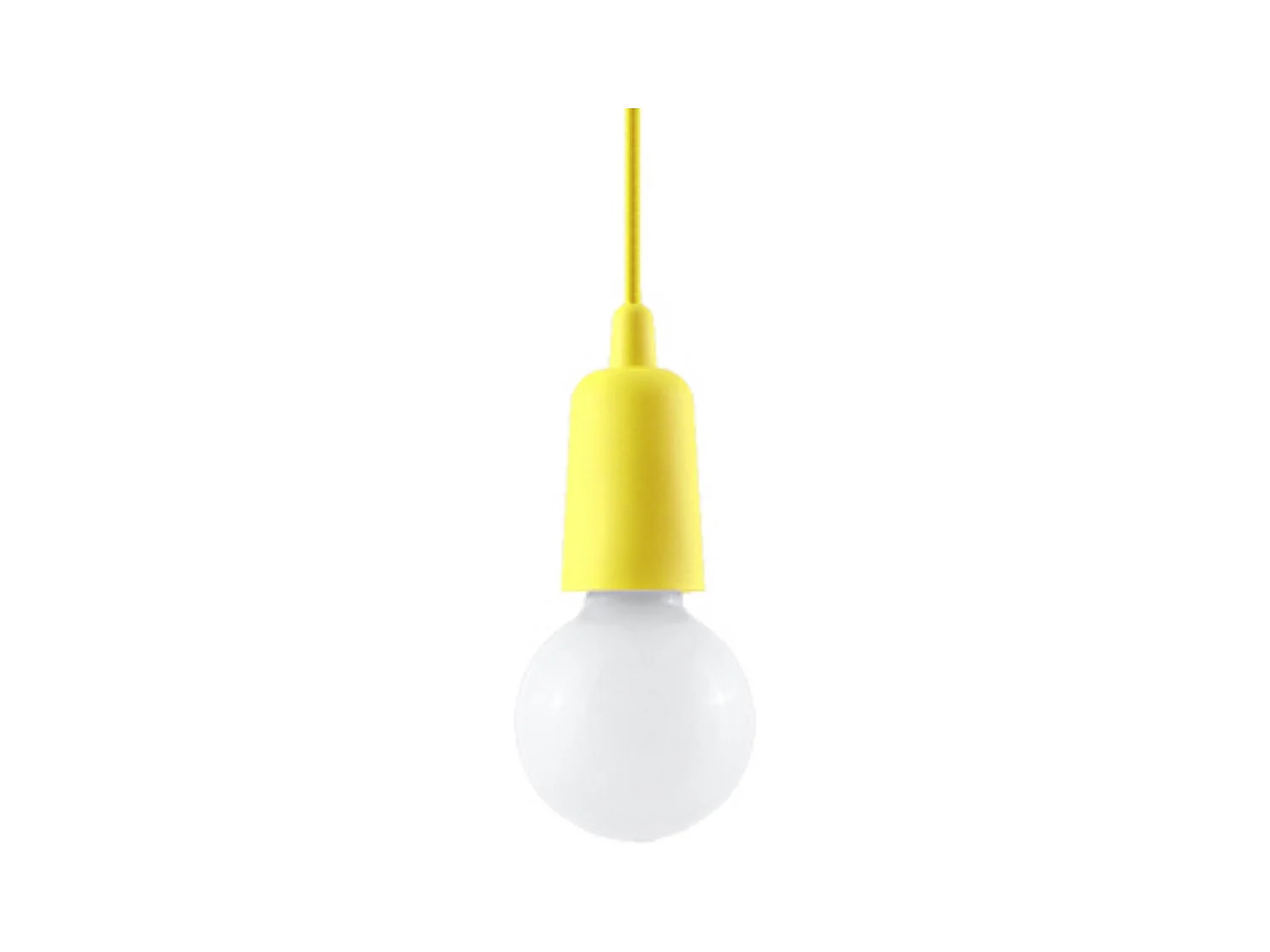 Hanglampen Astis modern van  - 1 lichtbronnen 3000K - L.9 x H.90 cm - geel