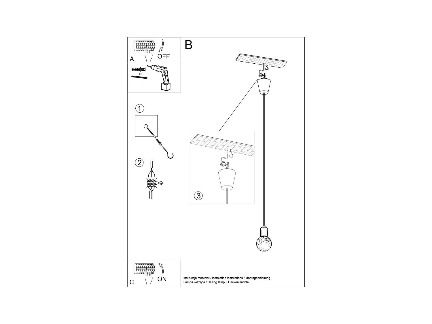 Hanglampen Astis modern van  - 1 lichtbronnen 3000K - L.9 x H.90 cm - geel