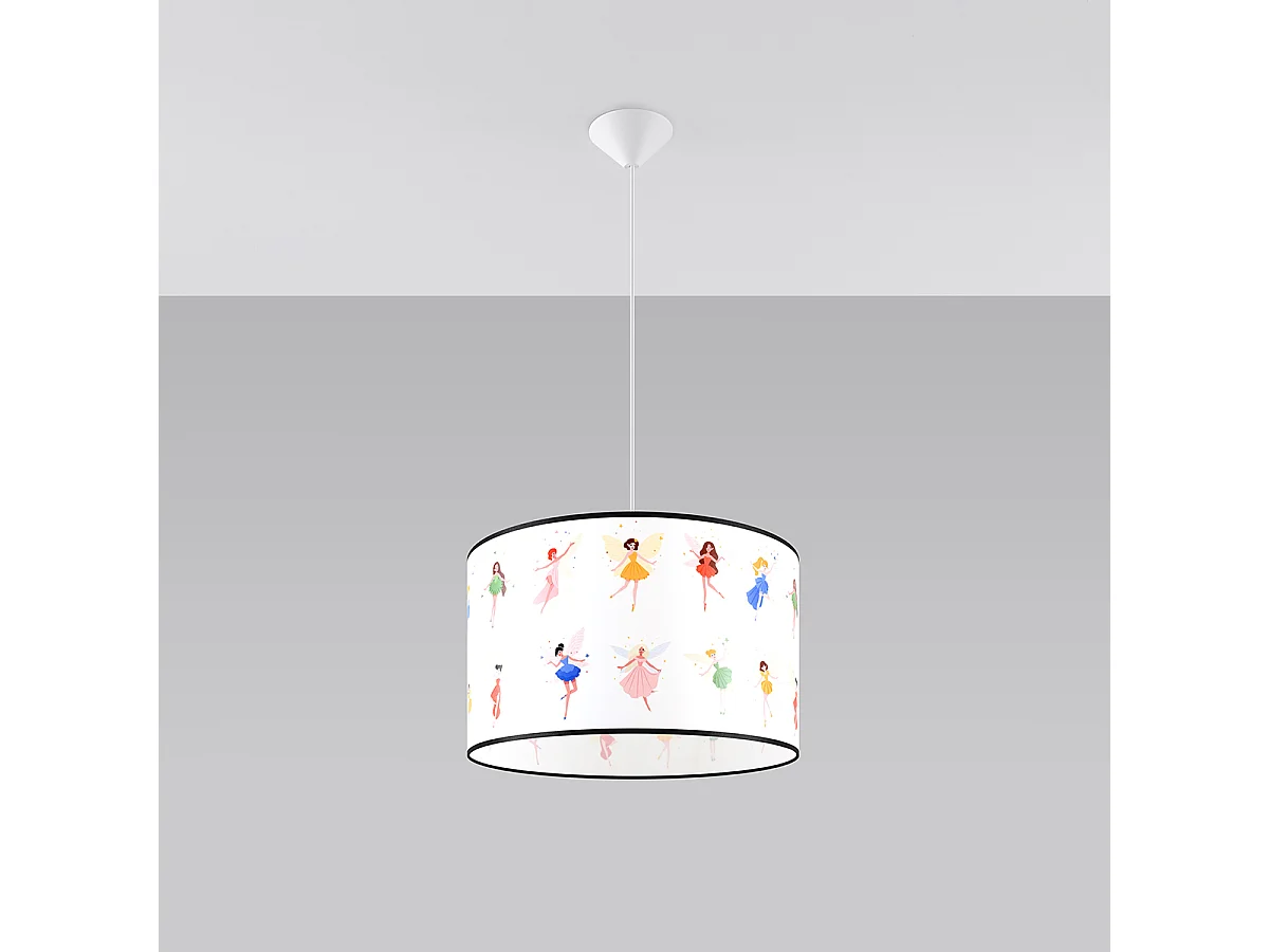 Lampes suspendues Hada moderne en PVC - 1 sources lumineuses 3000K - L.40 x H.95 cm - multicolore