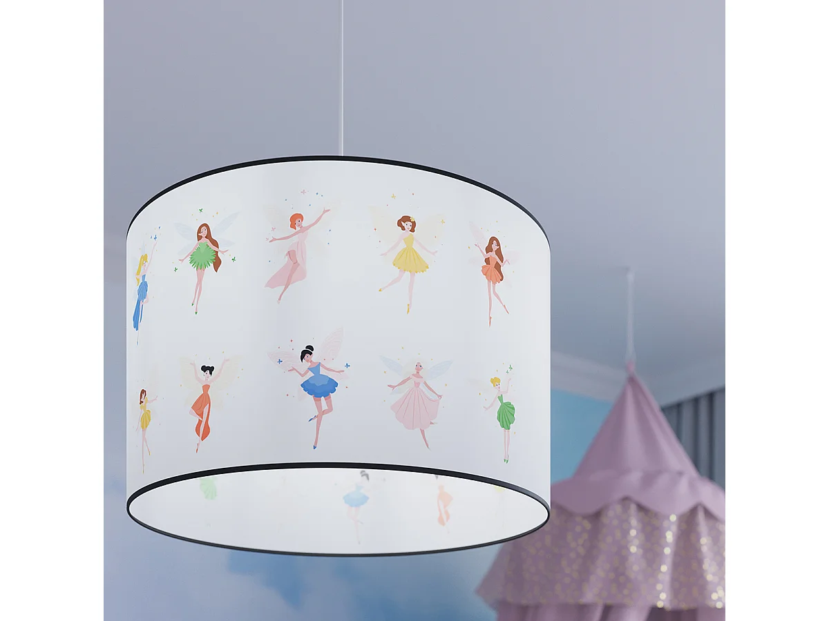 Lampes suspendues Hada moderne en PVC - 1 sources lumineuses 3000K - L.40 x H.95 cm - multicolore