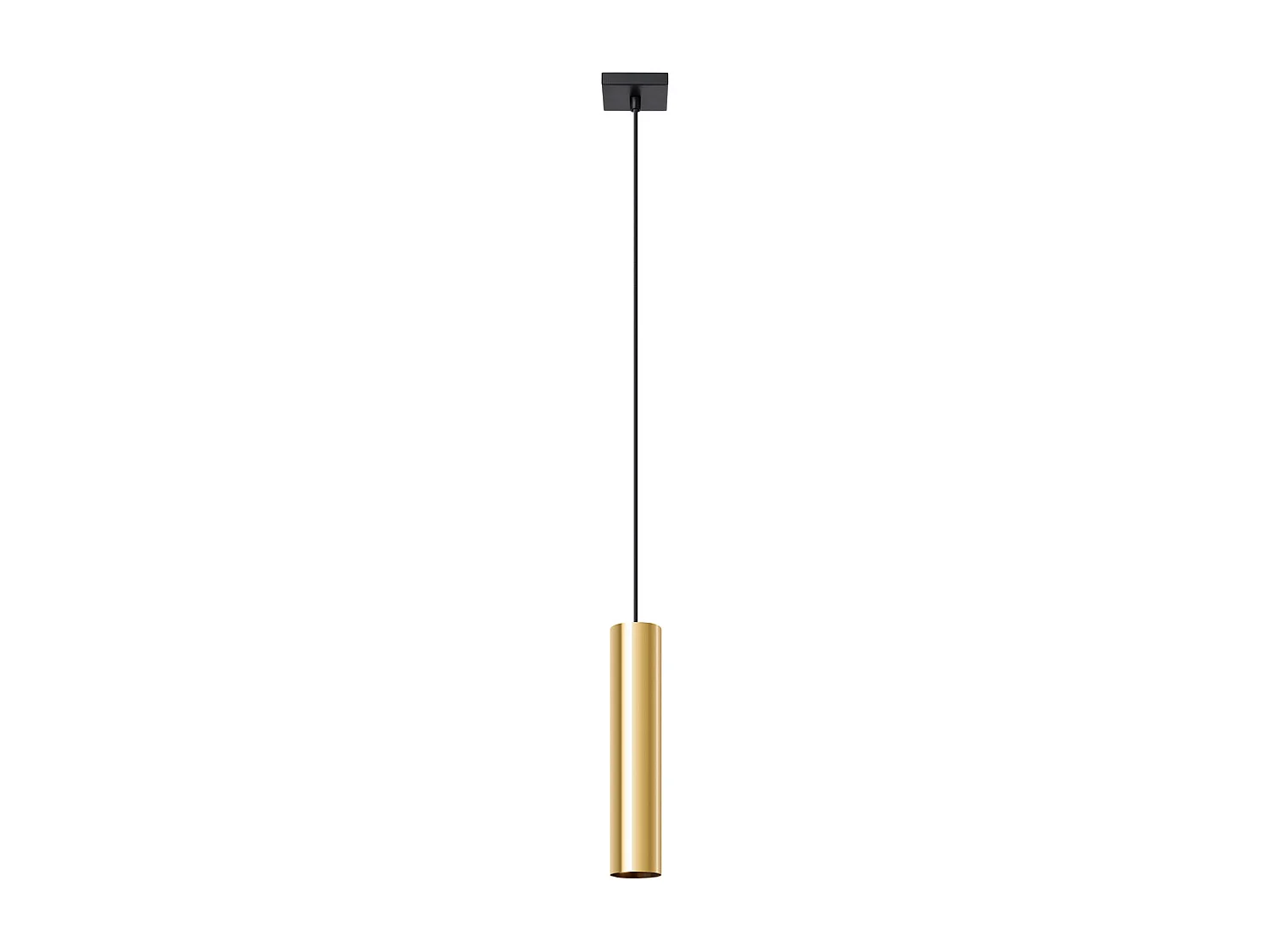 Lampes suspendues Toris moderne en acier - 1 sources lumineuses 3000K - L.8 x H.100 cm - éclat doré