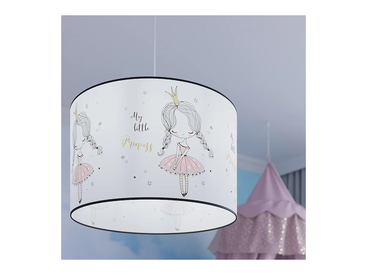 Lampy wiszące nowoczesny Prinesa, PVC - 1 źródło światła 4000K - L.40 x H.95 cm - wielokolorowy