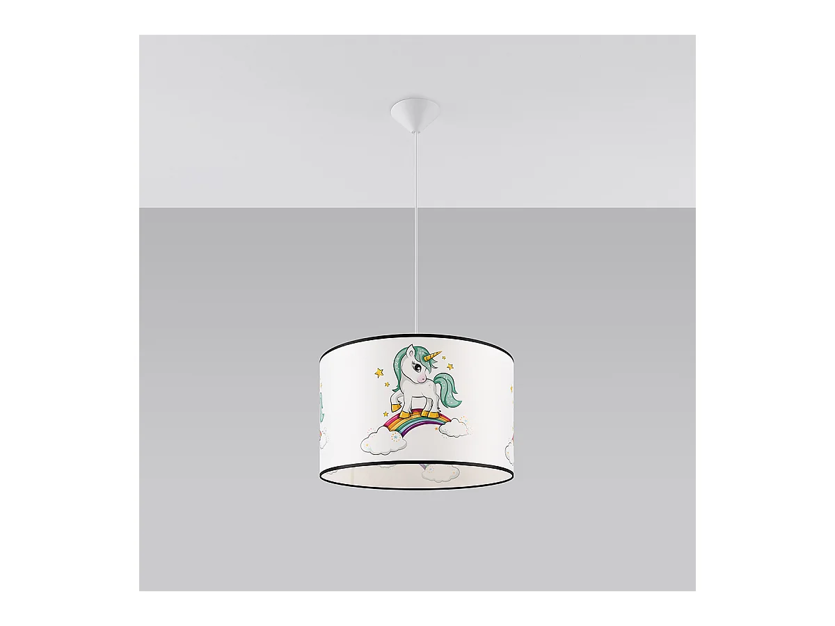 Lampy wiszące nowoczesny Lincrone, PVC - 1 źródło światła 3000K - L.40 x H.95 cm - wielokolorowy