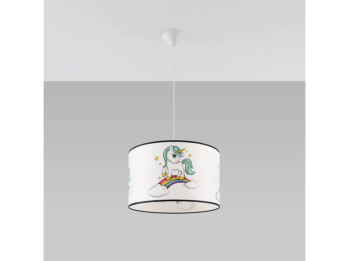 Lampy wiszące nowoczesny Lincrone, PVC - 1 źródło światła 3000K - L.40 x H.95 cm - wielokolorowy