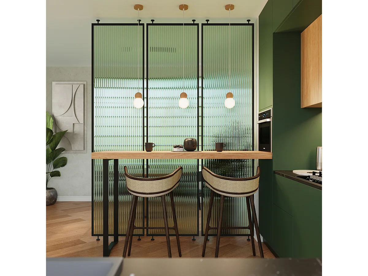 Pendelleuchten Torch skandinavisch aus  Glas/Holz - 1 lichtquellen 3000K - L.11 x H. cm - weiß/Naturholz