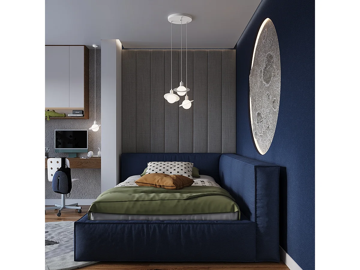 Luminárias pendentes Gloxo moderno, aço - 1 fontes de luz 3000K - L.20 x H.125 cm - branco
