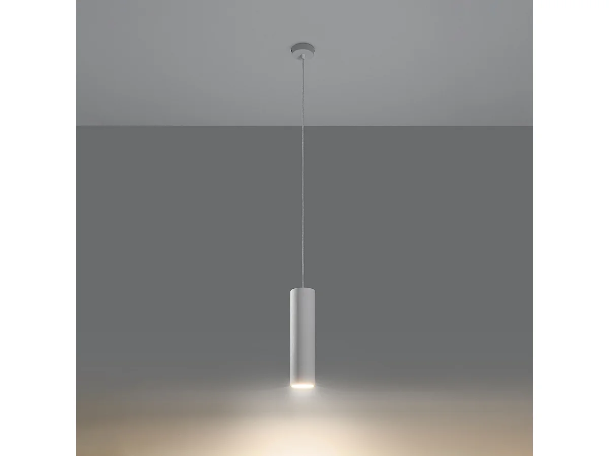 Lampes suspendues Neoic moderne en céramique - 1 sources lumineuses 3000K - L.8 x H.132 cm - blanc