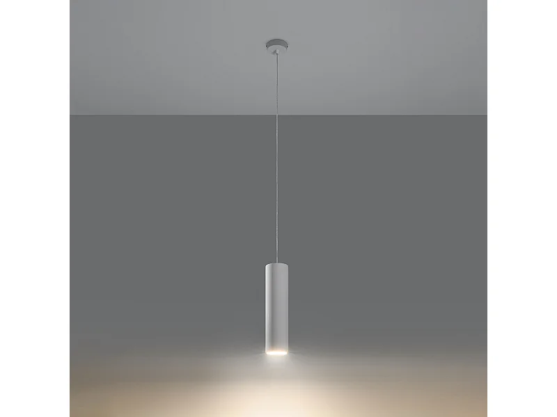 Lampes suspendues Neoic moderne en céramique - 1 sources lumineuses 3000K - L.8 x H.132 cm - blanc