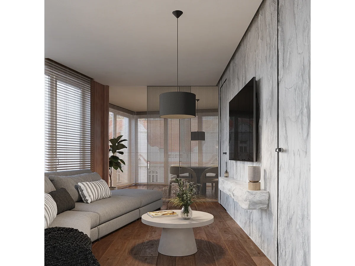 Lampes suspendues Gloxo minimaliste en tissu/PVC - 1 sources lumineuses 3000K - L.30 x H.88 cm - noir