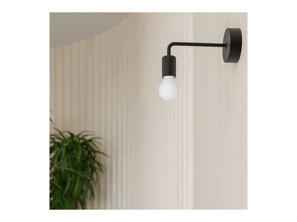 Lustres Torah moderne en acier - 3 sources lumineuses 4000K - L.48 x H.24,5 cm - noir