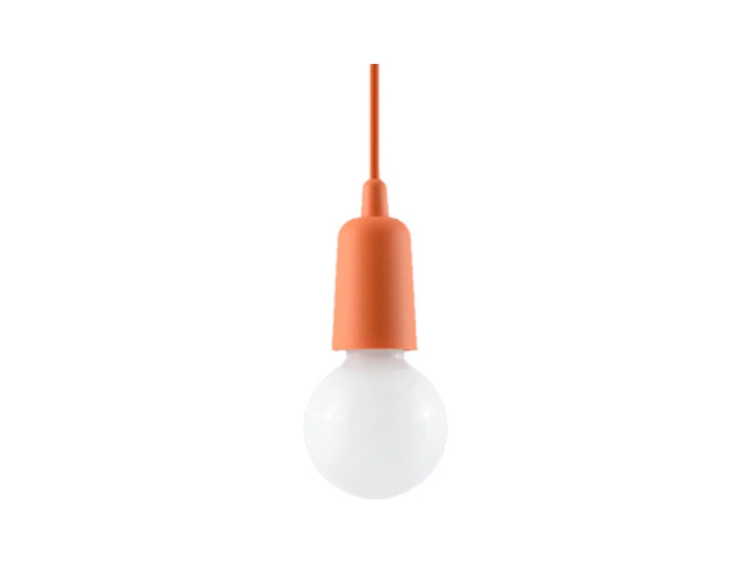 Hanglampen Astis modern van  - 1 lichtbronnen 3000K - L.9 x H.90 cm - oranje