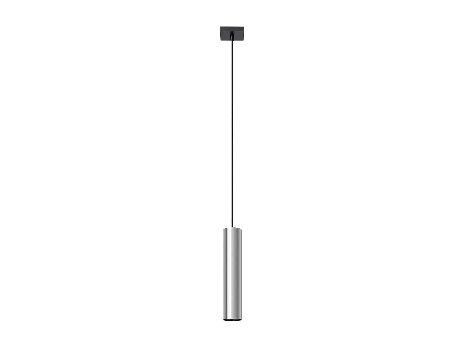 Lampes suspendues Toris moderne en acier - 1 sources lumineuses 3000K - L.8 x H.100 cm - chrome