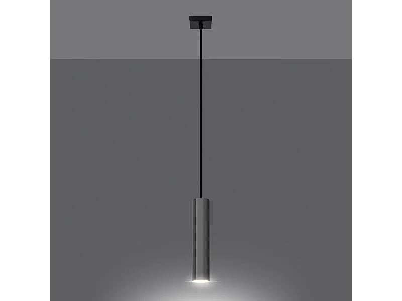 Lampes suspendues Toris moderne en acier - 1 sources lumineuses 3000K - L.8 x H.100 cm - chrome