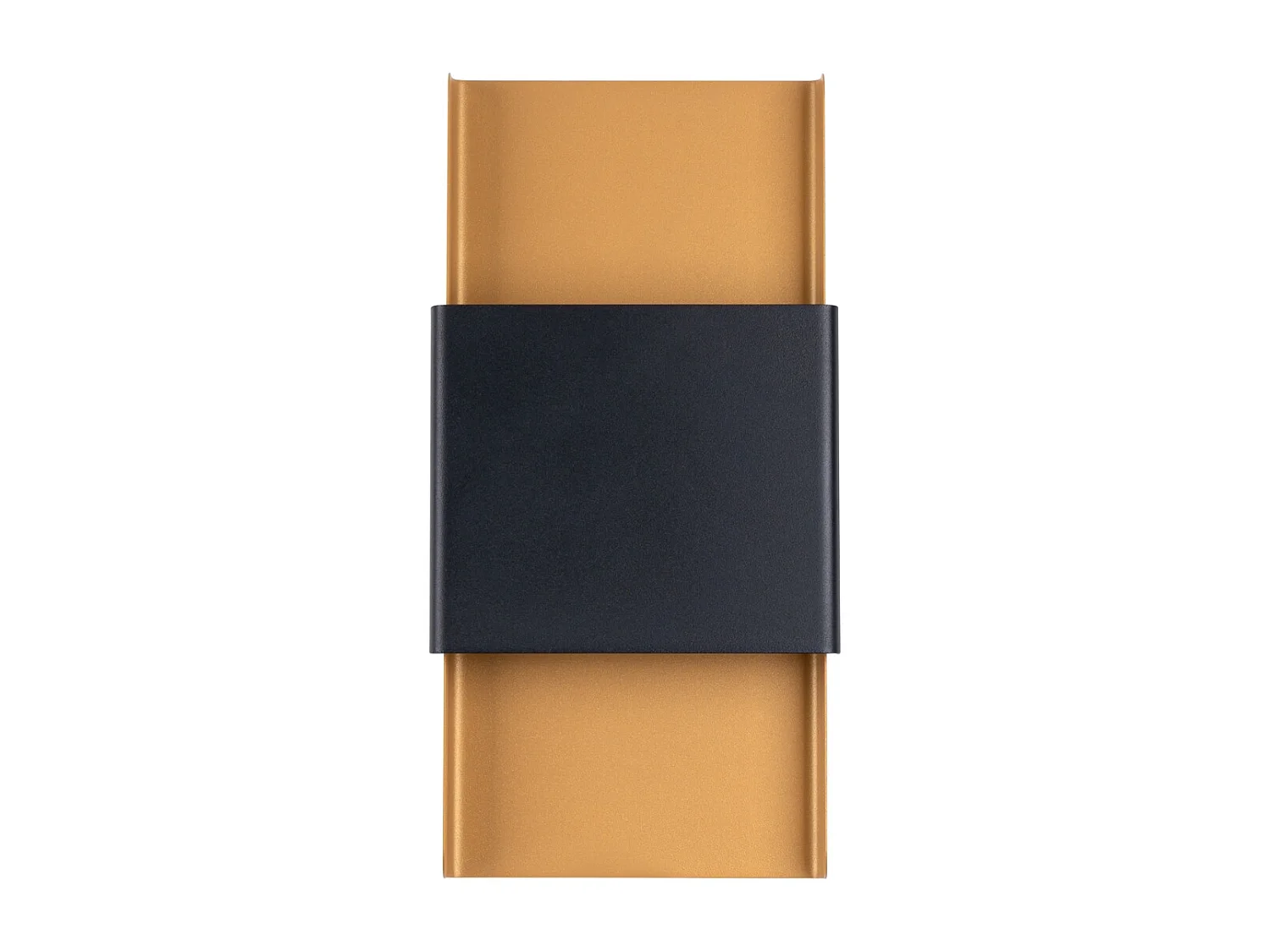 Pendentif Zelfon moderne en acier - 2 sources lumineuses 3000K - L.20 x H.40 cm - or/noir