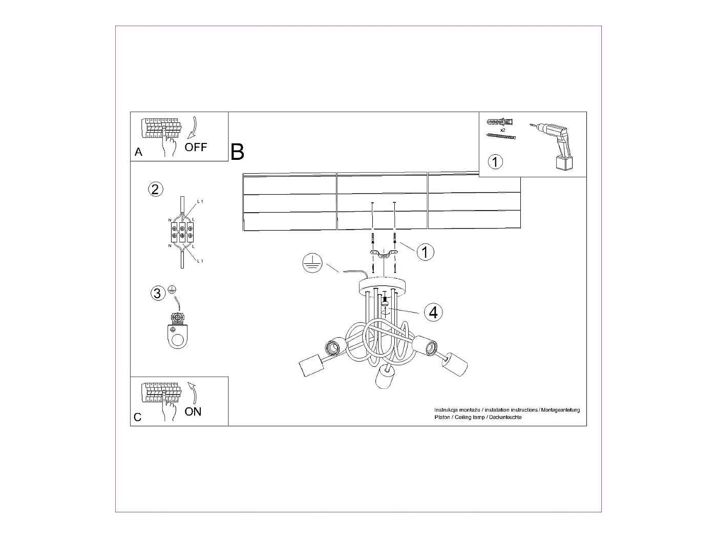Lustre Sparkon minimalista, aço/madeira - 5 fontes de luz 3000K - L.15 x H.26 cm - madeira preta/natural