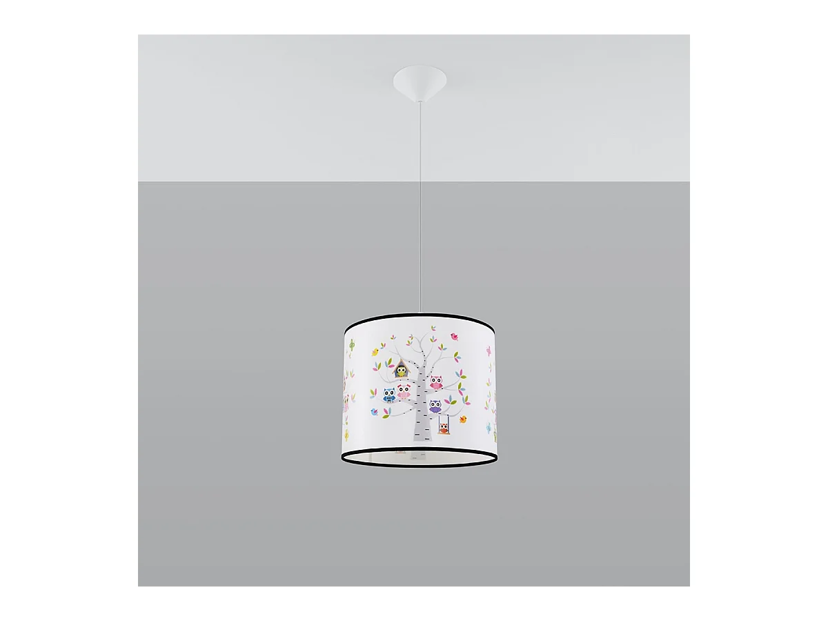 Lampy wiszące nowoczesny Gufo, PVC - 1 źródło światła 4000K - L.40 x H.82 cm - wielokolorowy