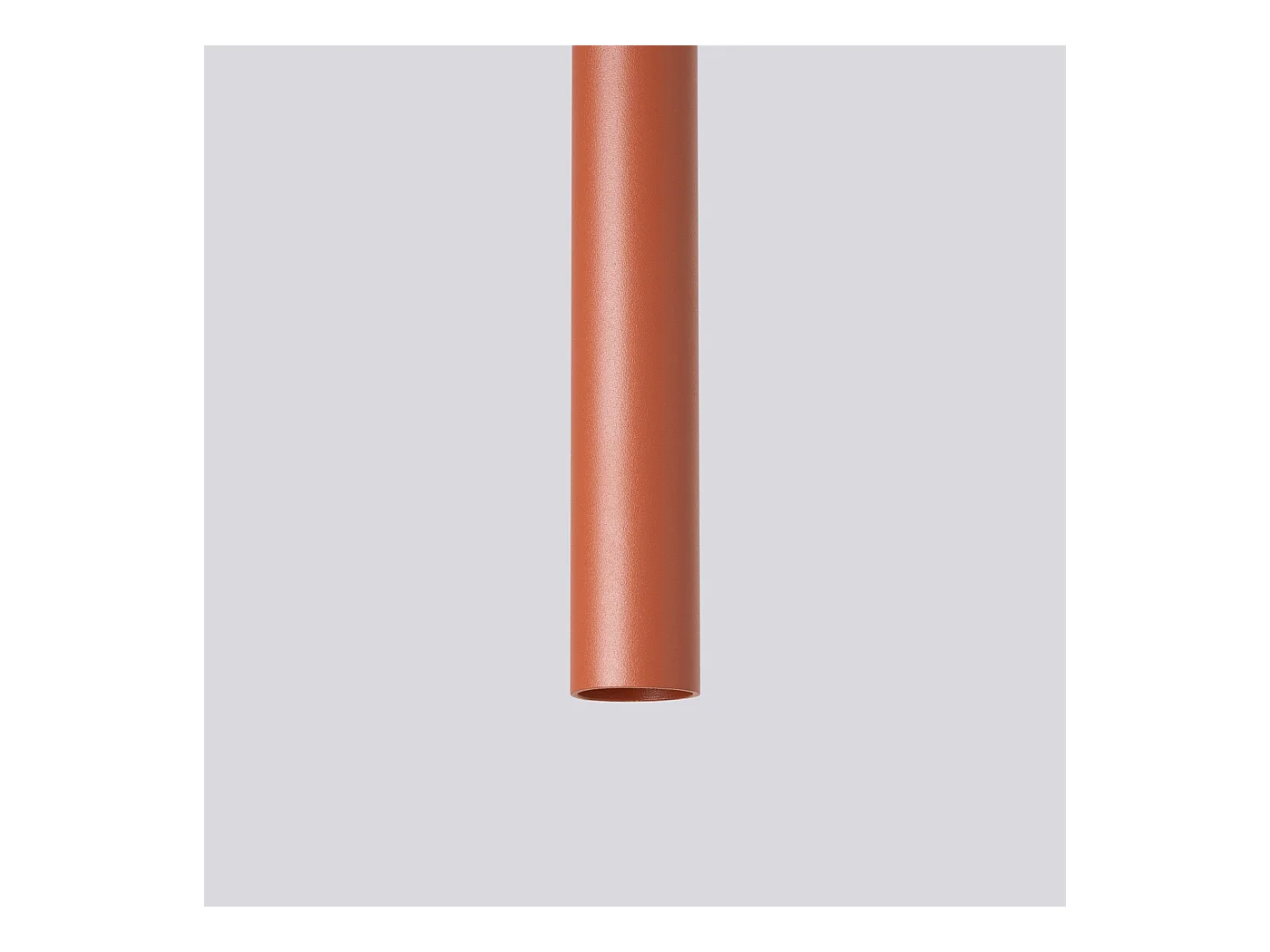 Lampada a sospensione Brill moderno di acciaio - 2 sorgenti luminose 3000K - L.15 x A.104 cm - ocra rossa