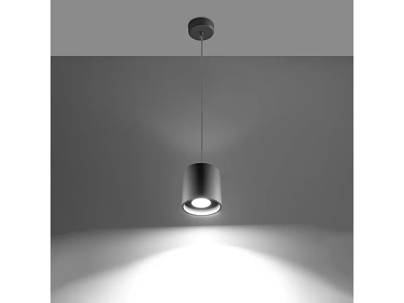 Hanglampen Celeris modern van  - 1 lichtbronnen 3000K - L.10 x H.110 cm - grijs