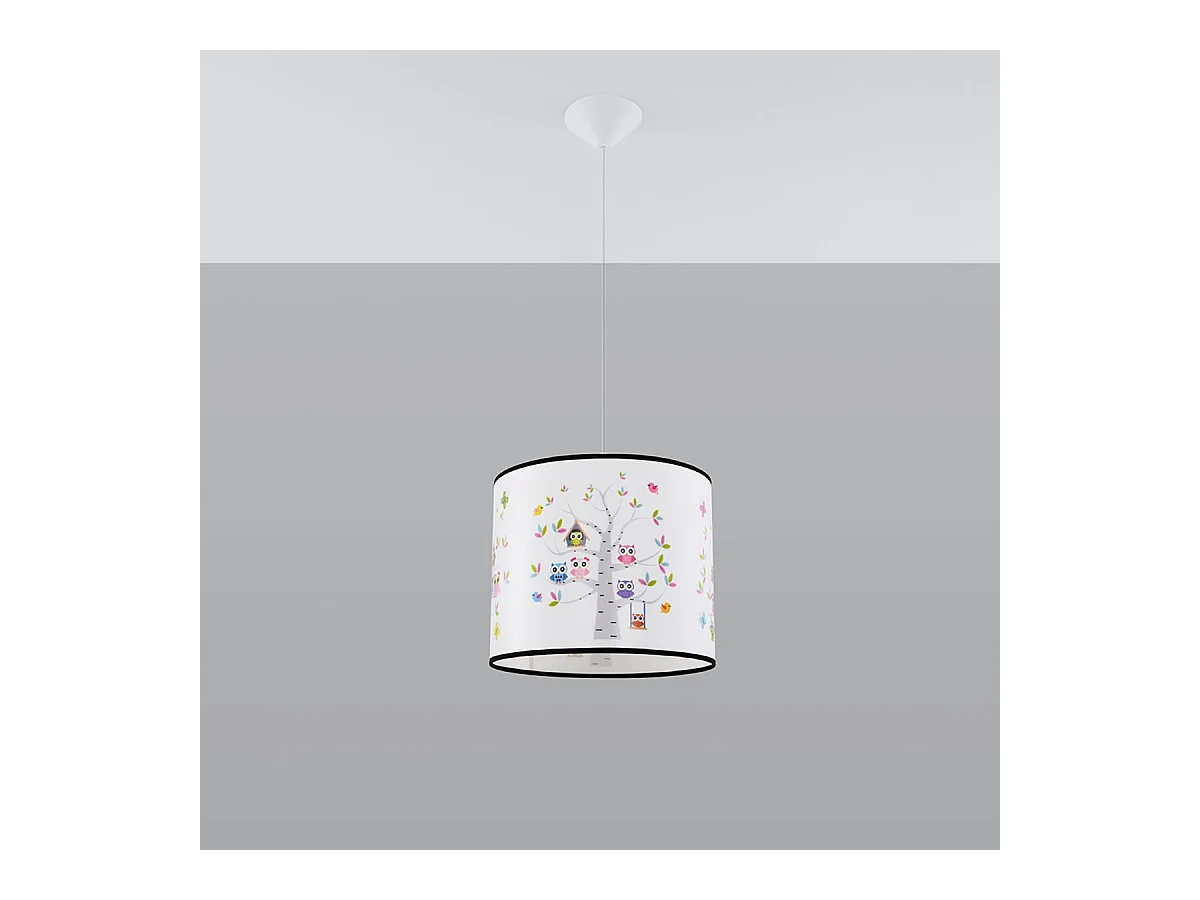 Lampy wiszące nowoczesny Gufo, PVC - 1 źródło światła 4000K - L.30 x H.82 cm - wielokolorowy