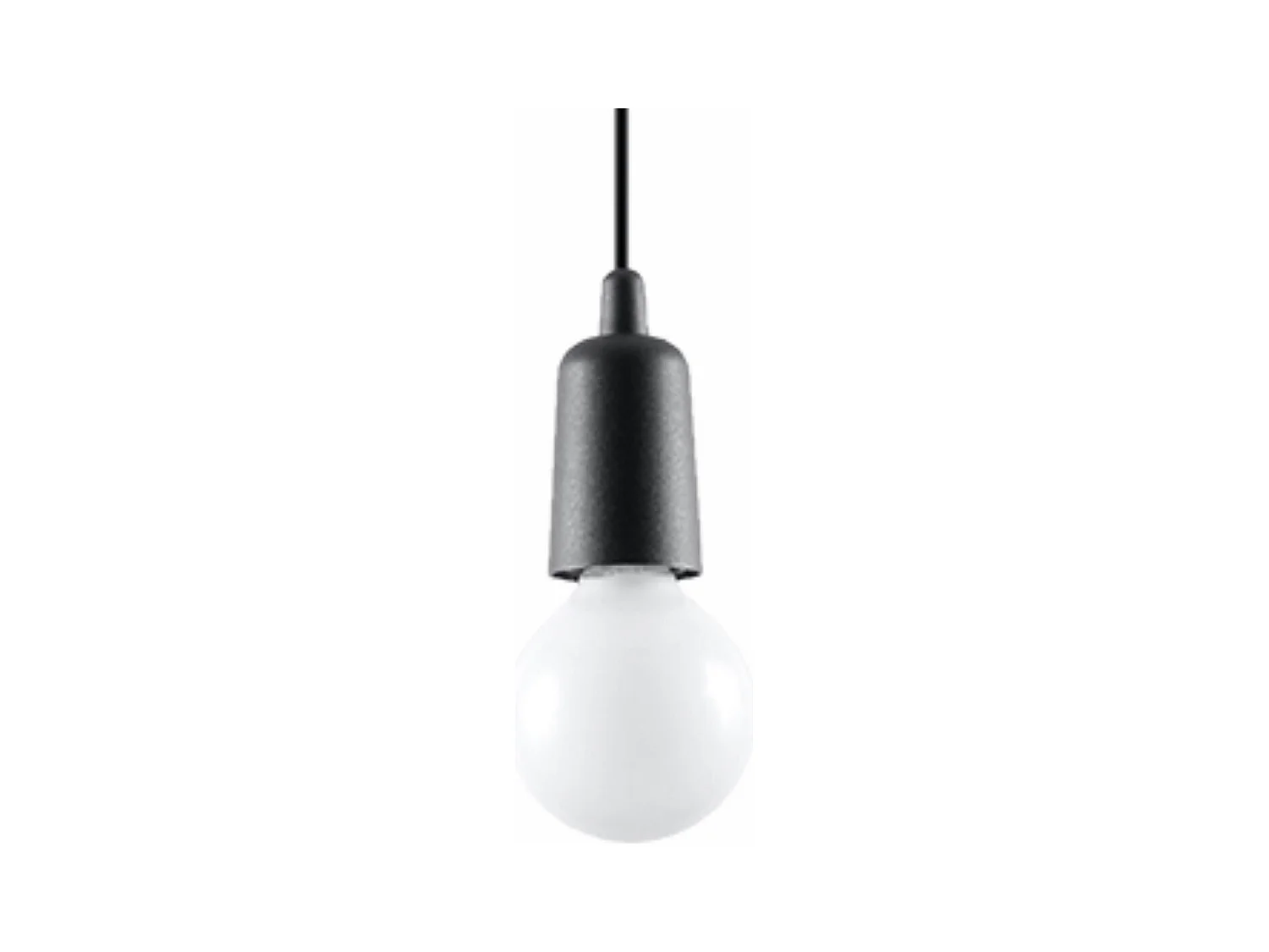 Hanglampen Astis modern van  - 1 lichtbronnen 3000K - L.9 x H.90 cm - zwart