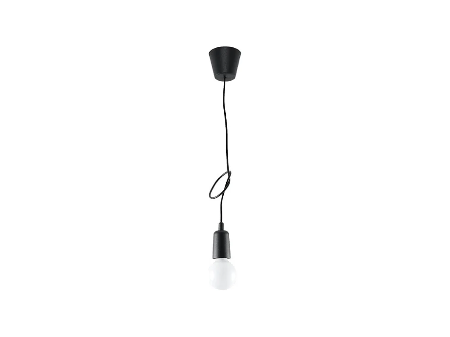 Hanglampen Astis modern van  - 1 lichtbronnen 3000K - L.9 x H.90 cm - zwart