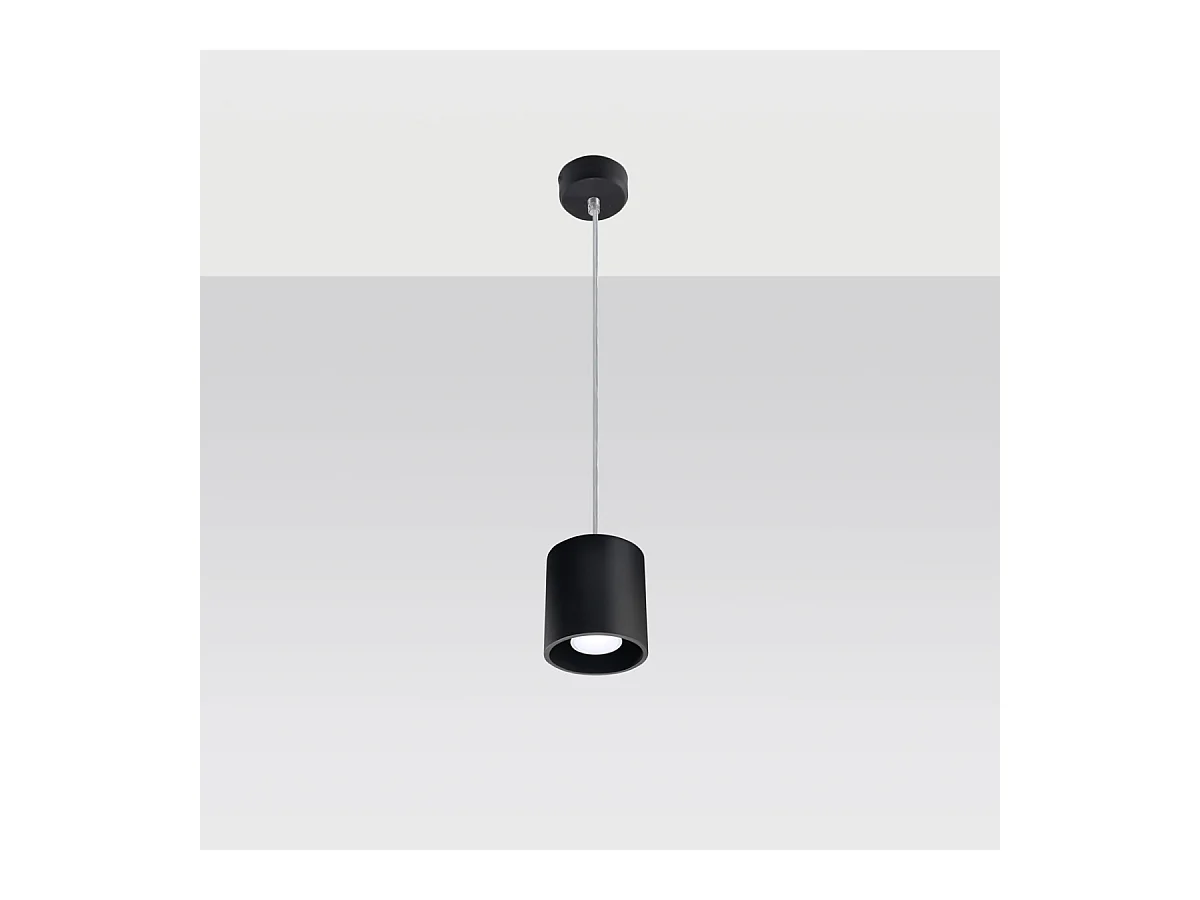 Hanglampen Celeris modern van  - 1 lichtbronnen 3000K - L.10 x H.110 cm - zwart