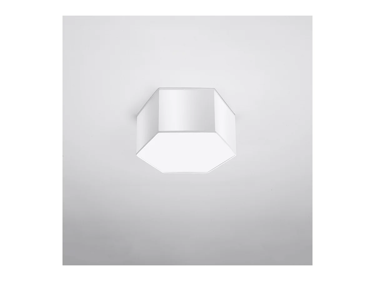 Plafony nowoczesny Solinia, PVC - 2 źródło światła 3000K - L.30.5 x H.15.5 cm - biały