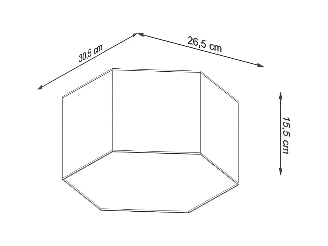Plafony nowoczesny Solinia, PVC - 2 źródło światła 3000K - L.30.5 x H.15.5 cm - biały