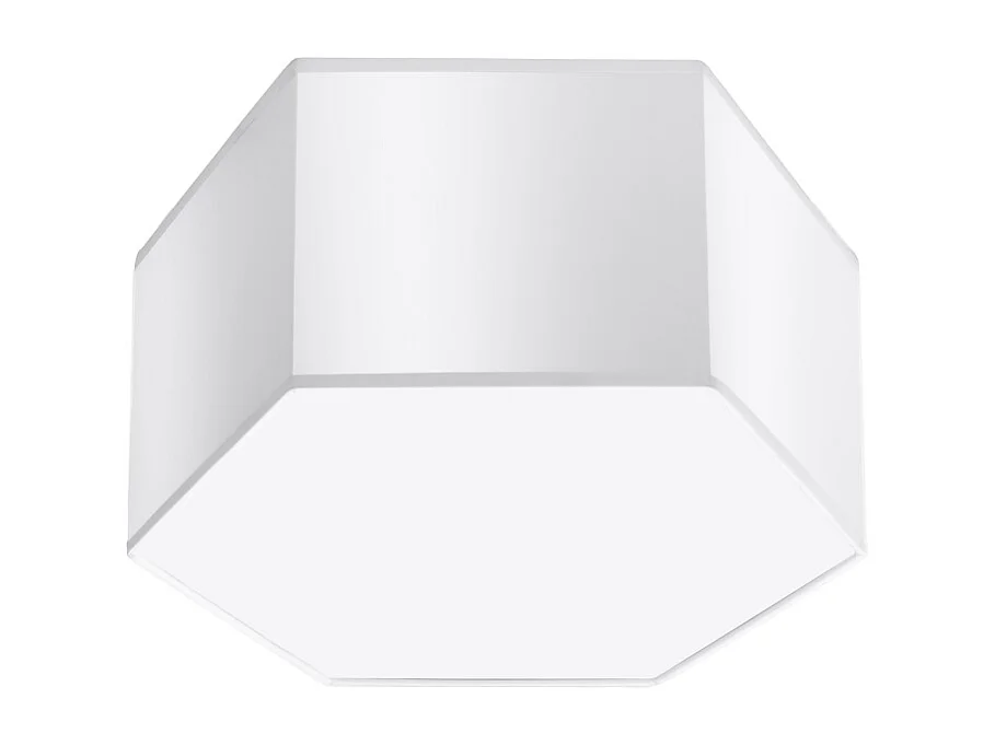 Plafonniers Solinia moderne en PVC - 2 sources lumineuses 3000K - L.30,5 x H.15,5 cm - blanc