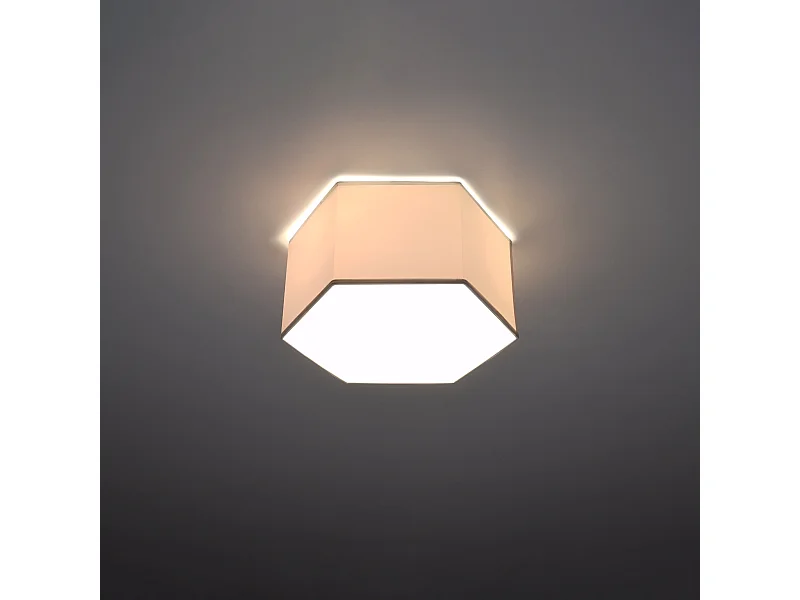 Plafondlampen Solinia modern van  - 2 lichtbronnen 3000K - L.30,5 x H.15,5 cm - wit