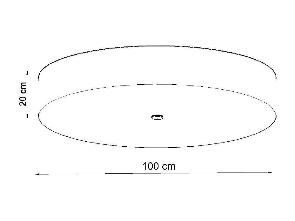 Plafonniers Kalmaris minimaliste en tissu/verre/acier - 6 sources lumineuses 3000K - L.100 x H.20 cm - noir